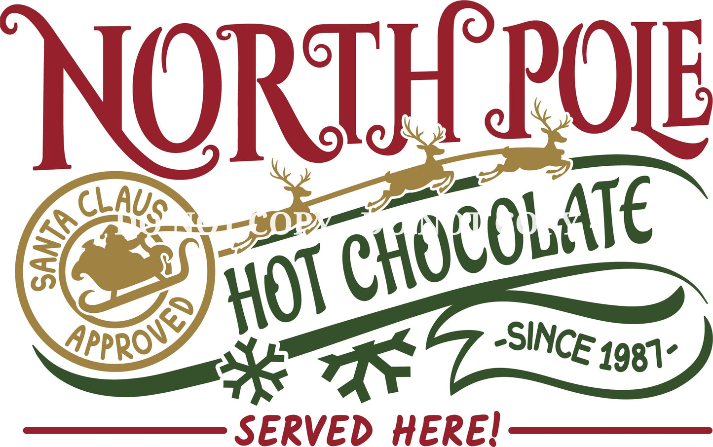 HOT CHOCOLATE- MULTIPLE VARIATIONS - DECALS
