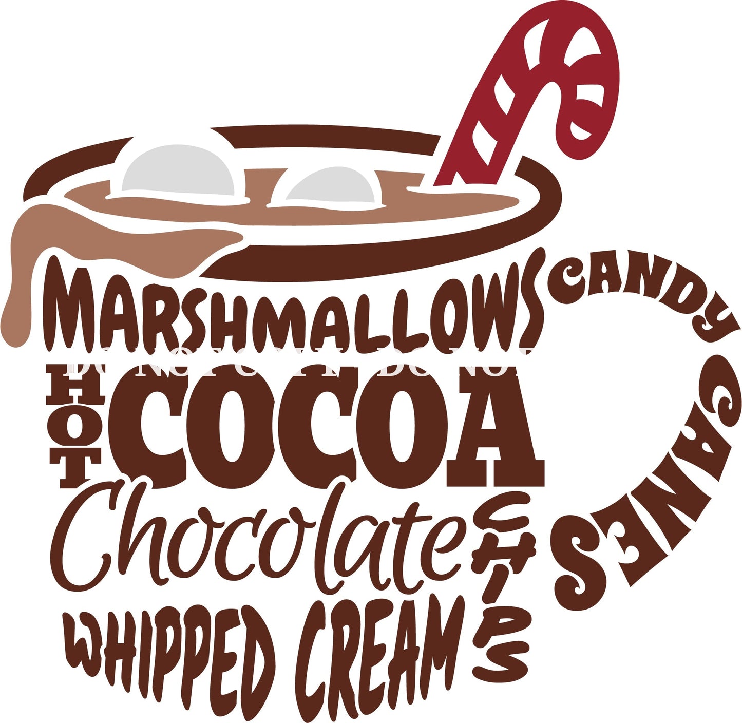 HOT CHOCOLATE- MULTIPLE VARIATIONS - DECALS