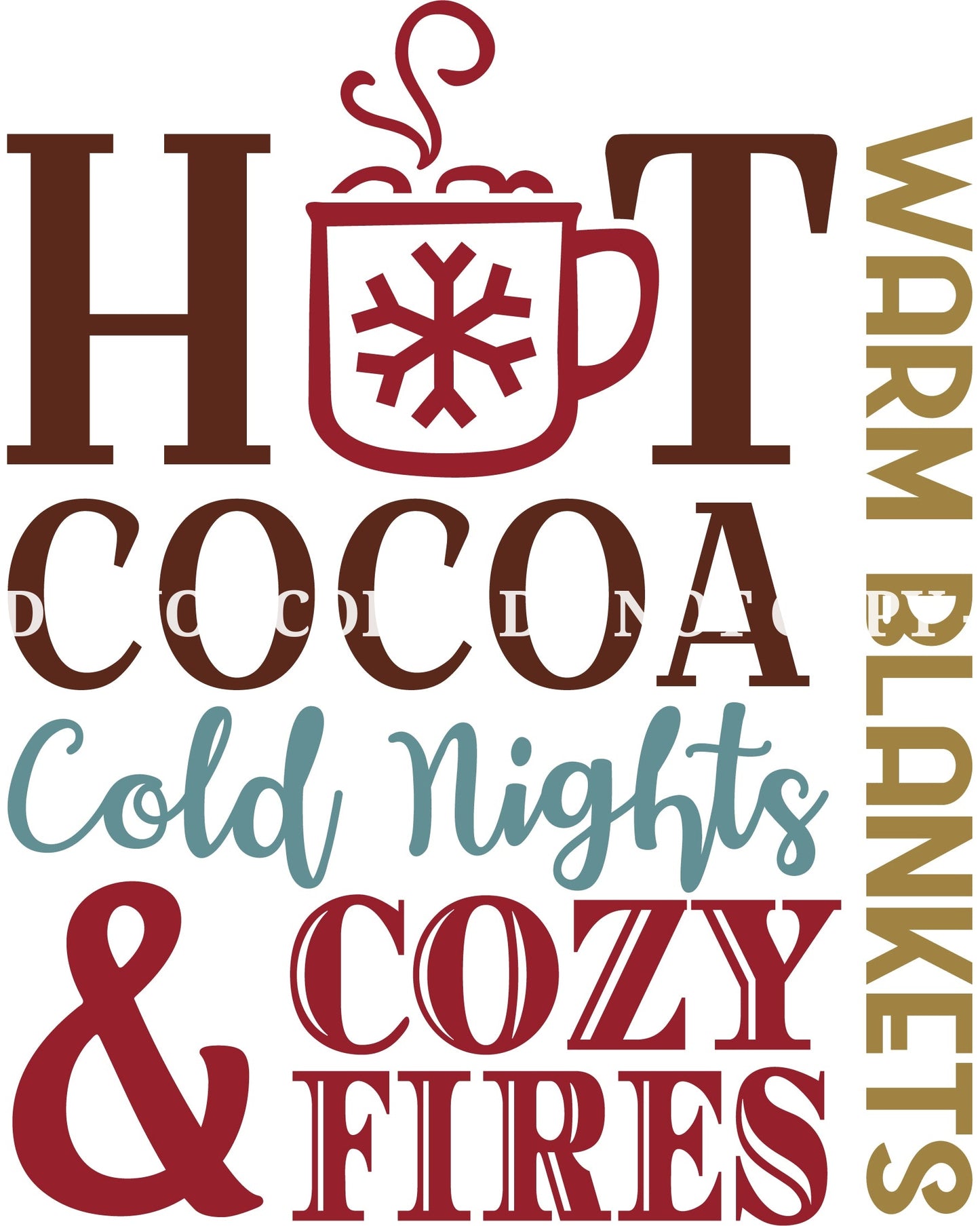 HOT CHOCOLATE- MULTIPLE VARIATIONS - DECALS