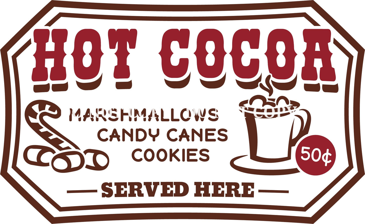HOT CHOCOLATE- MULTIPLE VARIATIONS - DECALS