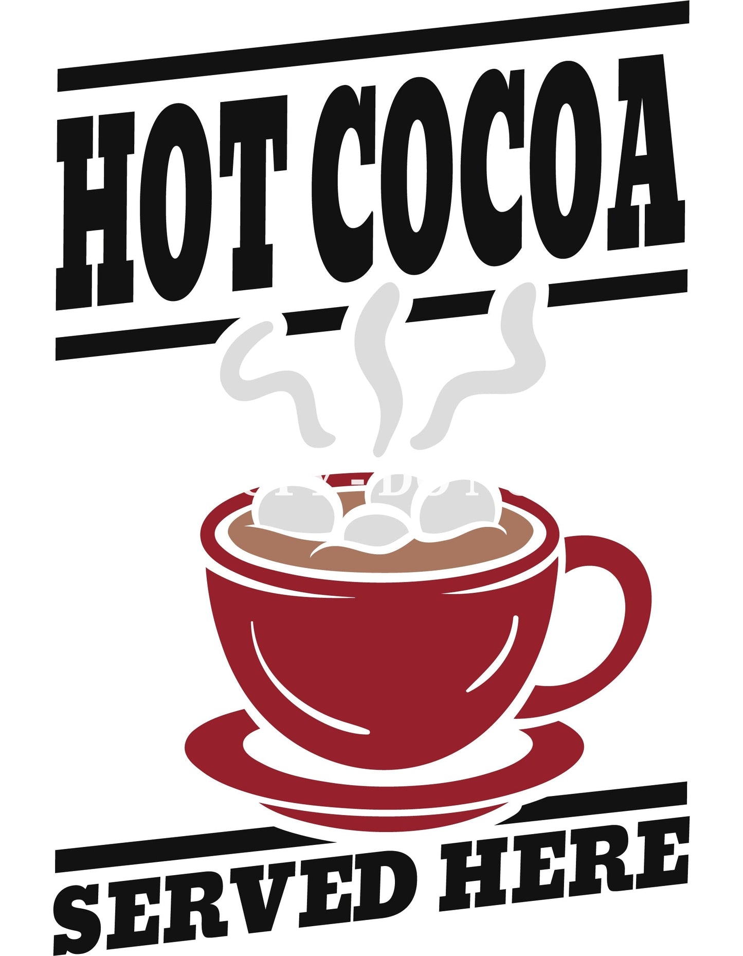 HOT CHOCOLATE- MULTIPLE VARIATIONS - DECALS
