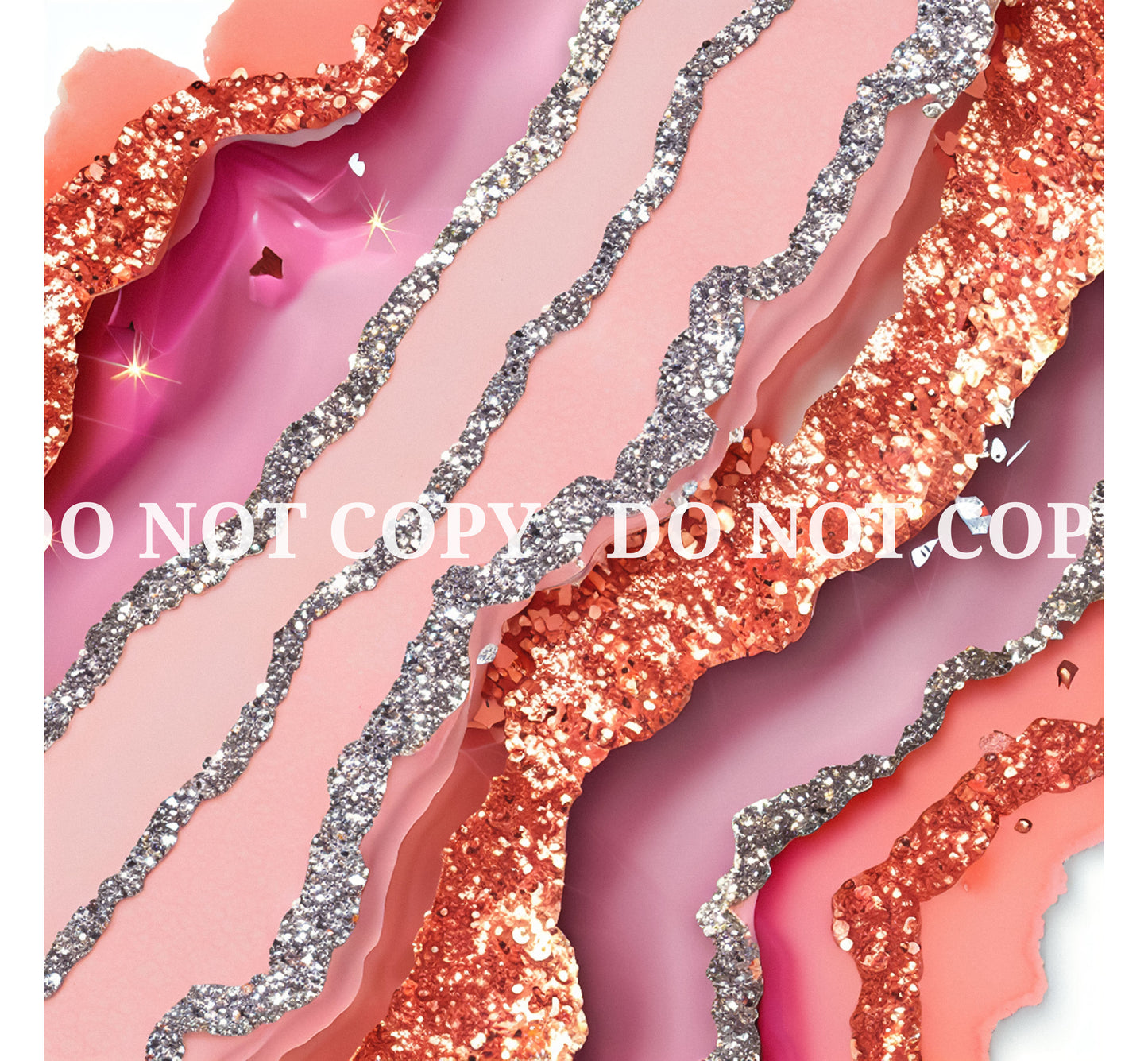 ORANGE AND PINK GLAM AGATE PATTERN VINYL - MULTIPLE VARIATIONS
