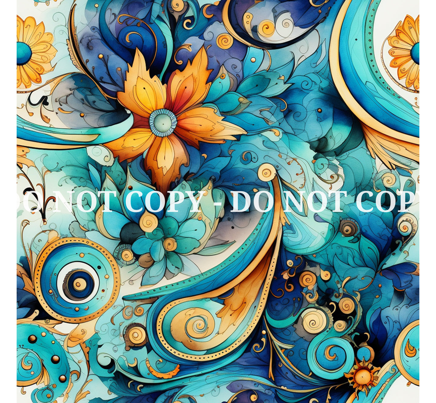 HOLOGRAPHIC STEAMPUNK PAISLEY - MULTIPLE VARIATIONS