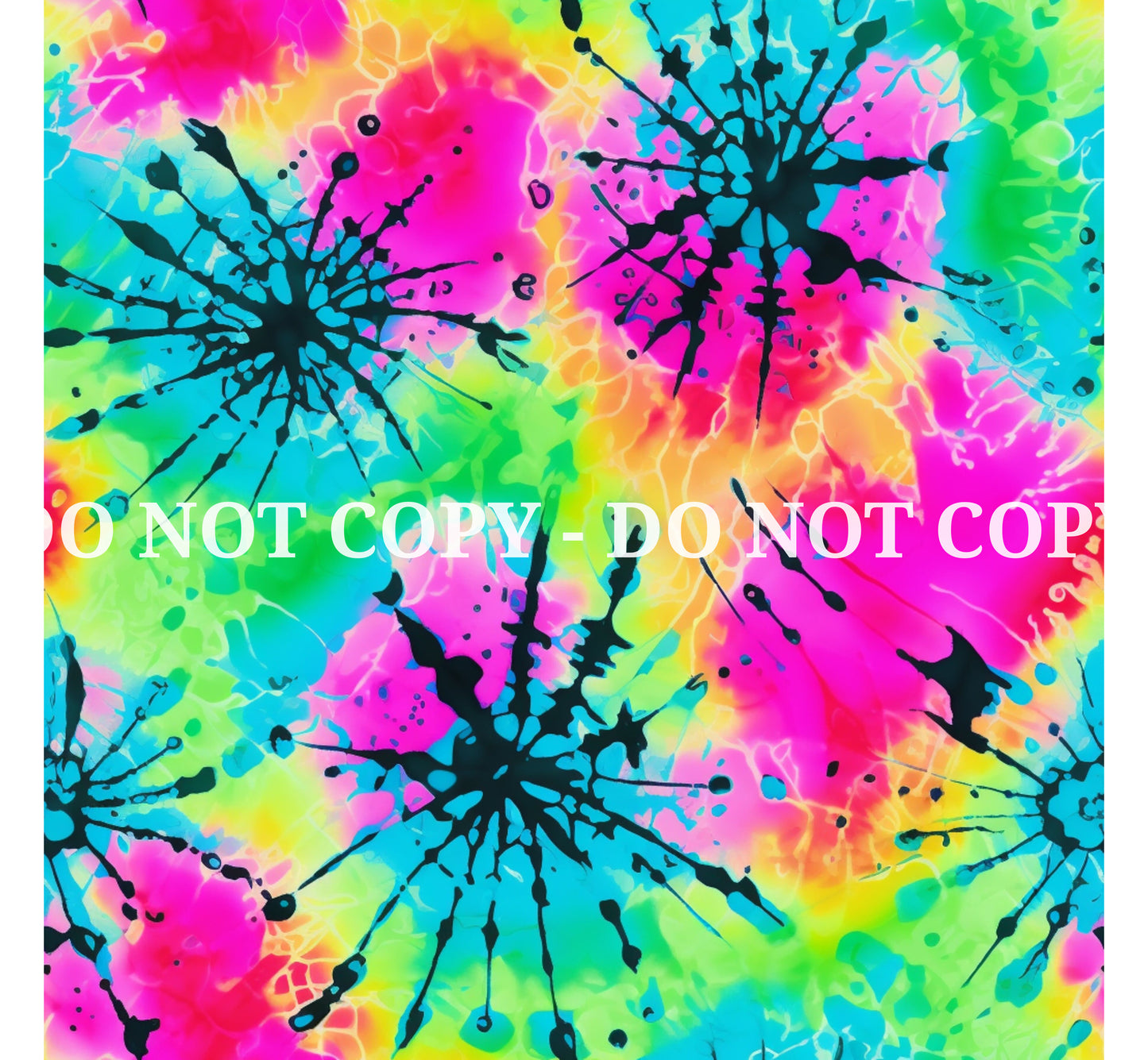 NEON TIE DYE VINYL - MULTIPLE VARIATIONS