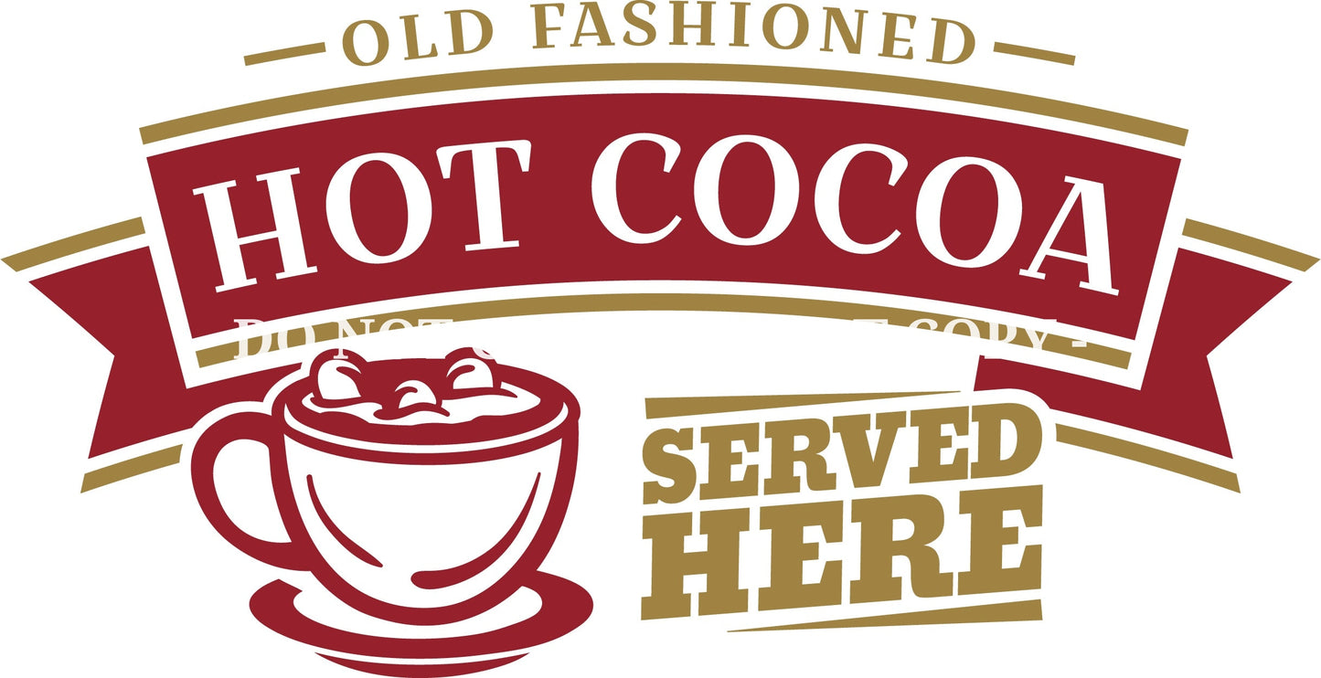 HOT CHOCOLATE- MULTIPLE VARIATIONS - DECALS