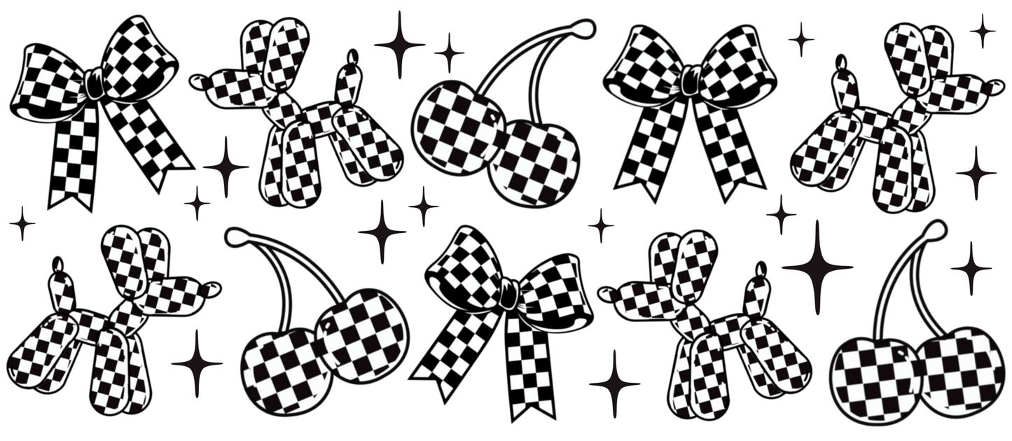 CHECKER BALLOON DOG - CAN WRAP