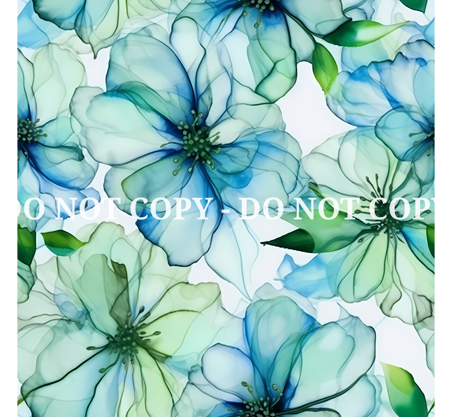 ALCOHOL INK BLUE AND GREEN VINYL - MULTIPLE VARIATIONS