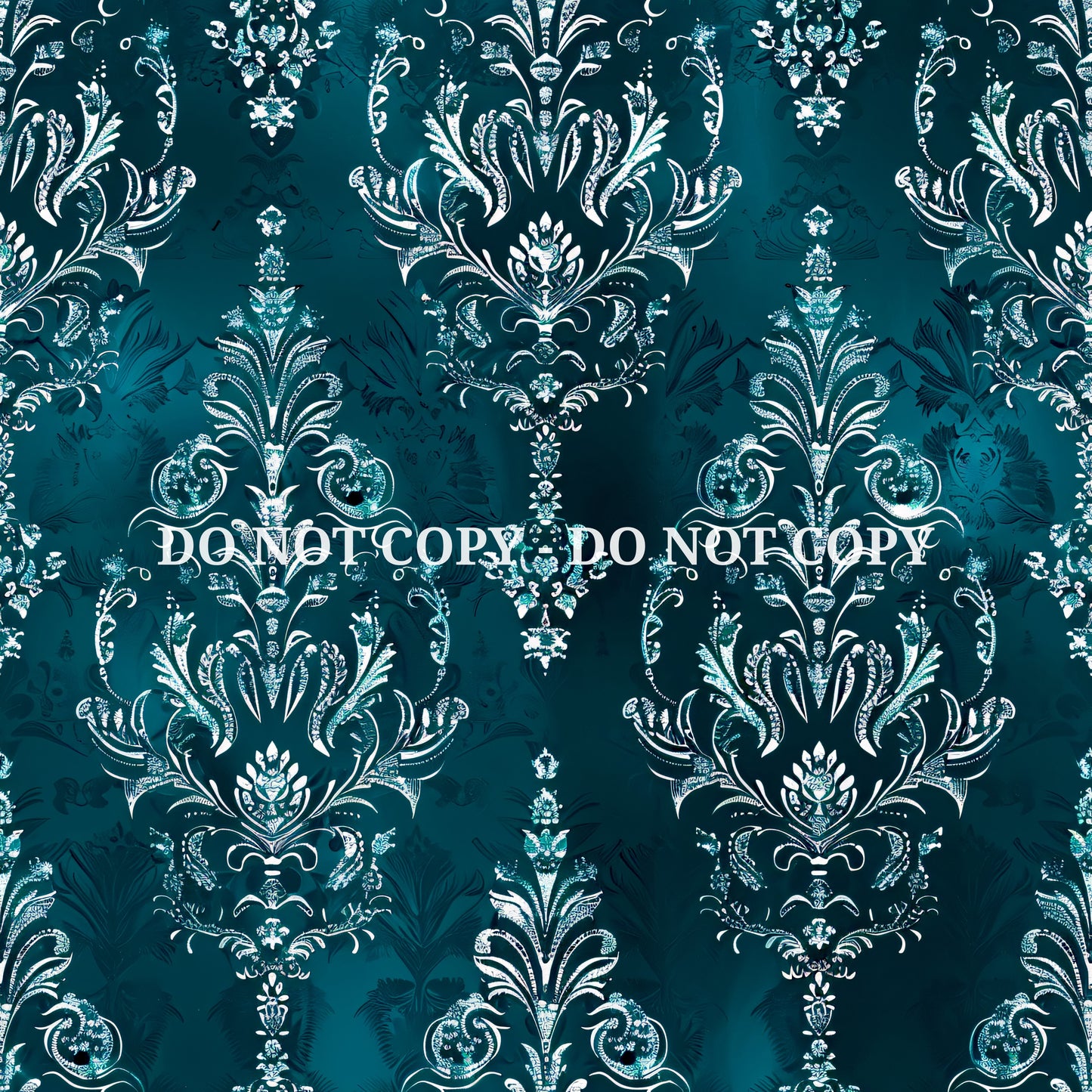 TEAL JEWELED DAMASK - MULTIPLE VARIATIONS