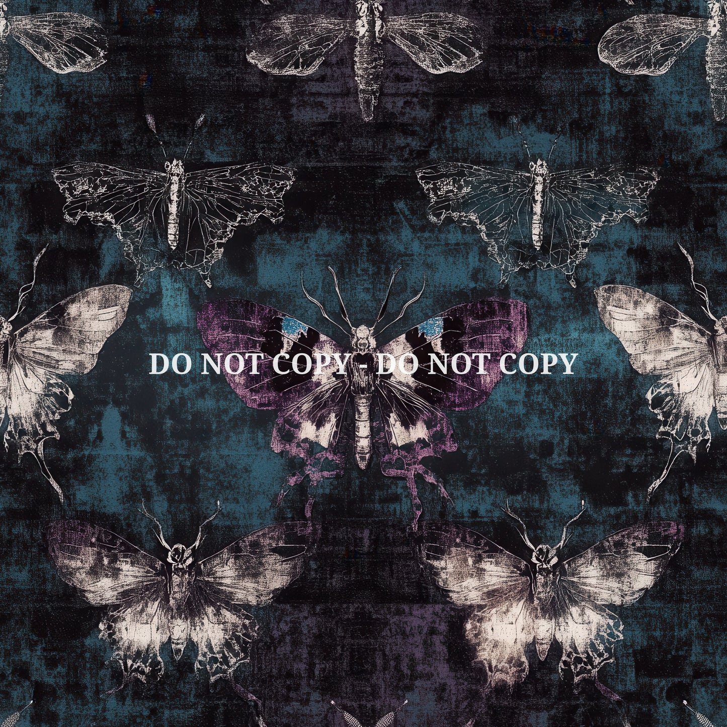 GRUNGE NOIR BUTTERFLIES - MULTIPLE VARIATIONS