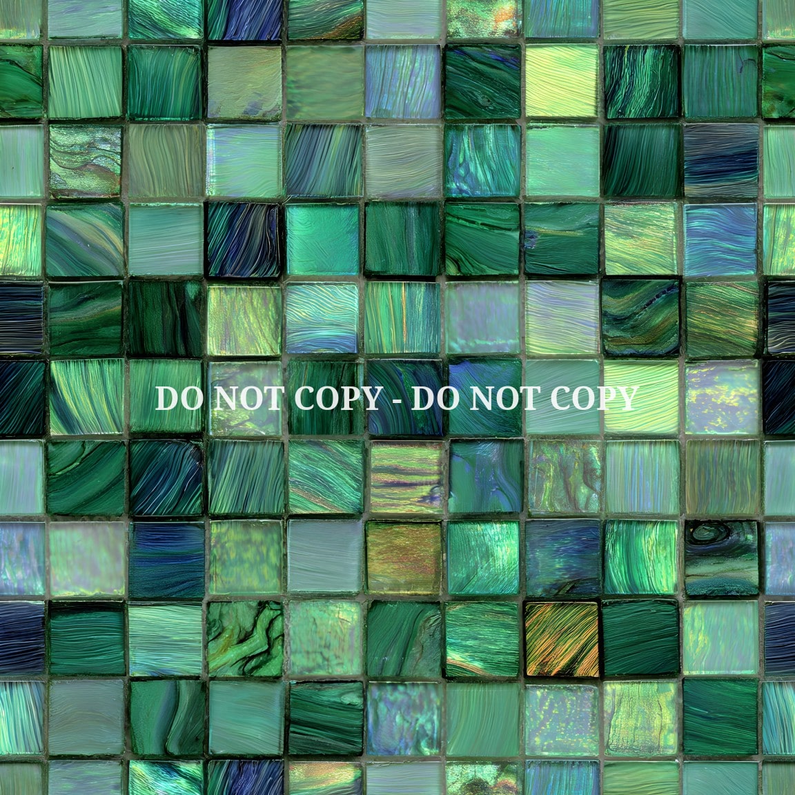 IRIDESCENT MOSAIC TILES - MULTIPLE VARIATIONS
