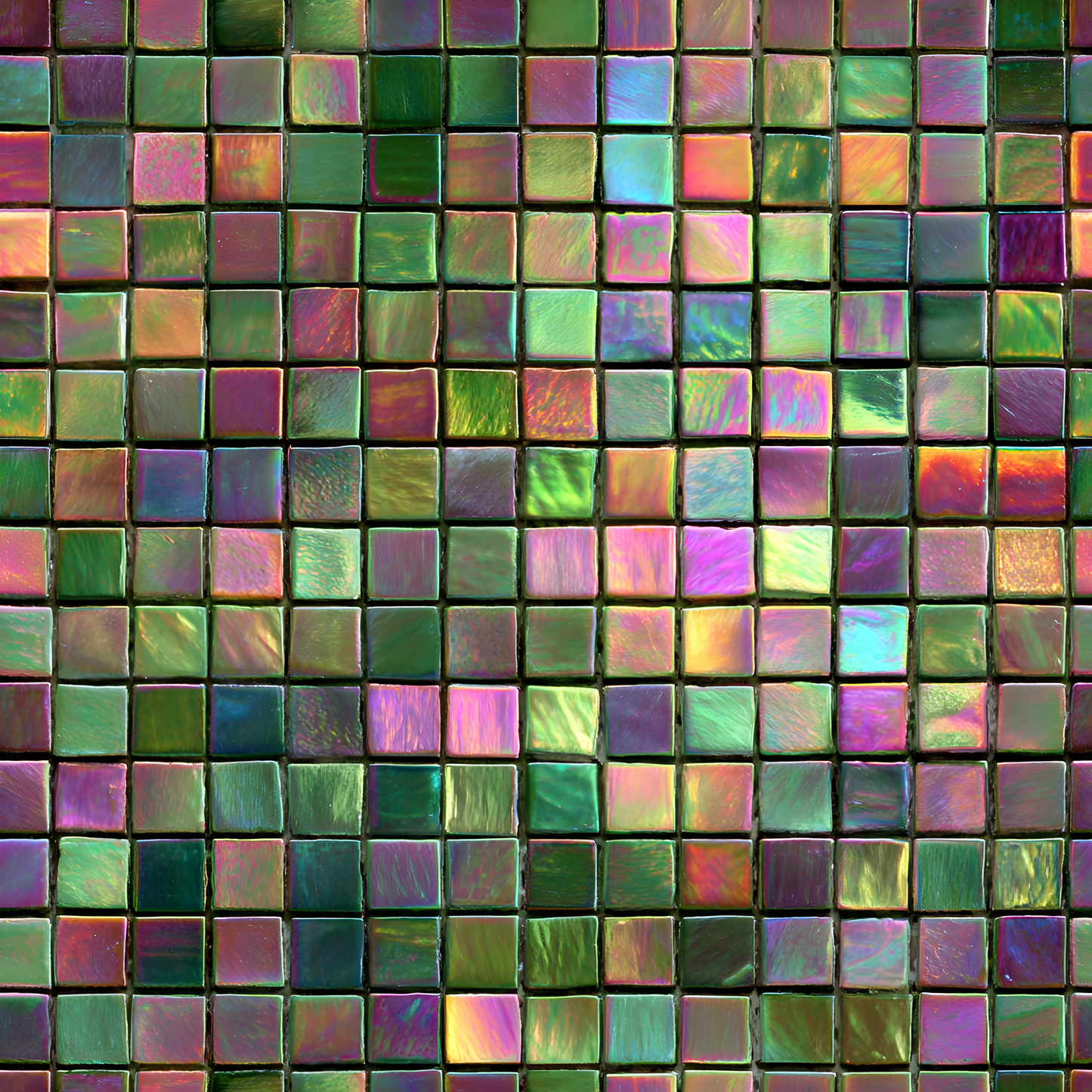 IRIDESCENT MOSAIC TILES - MULTIPLE VARIATIONS
