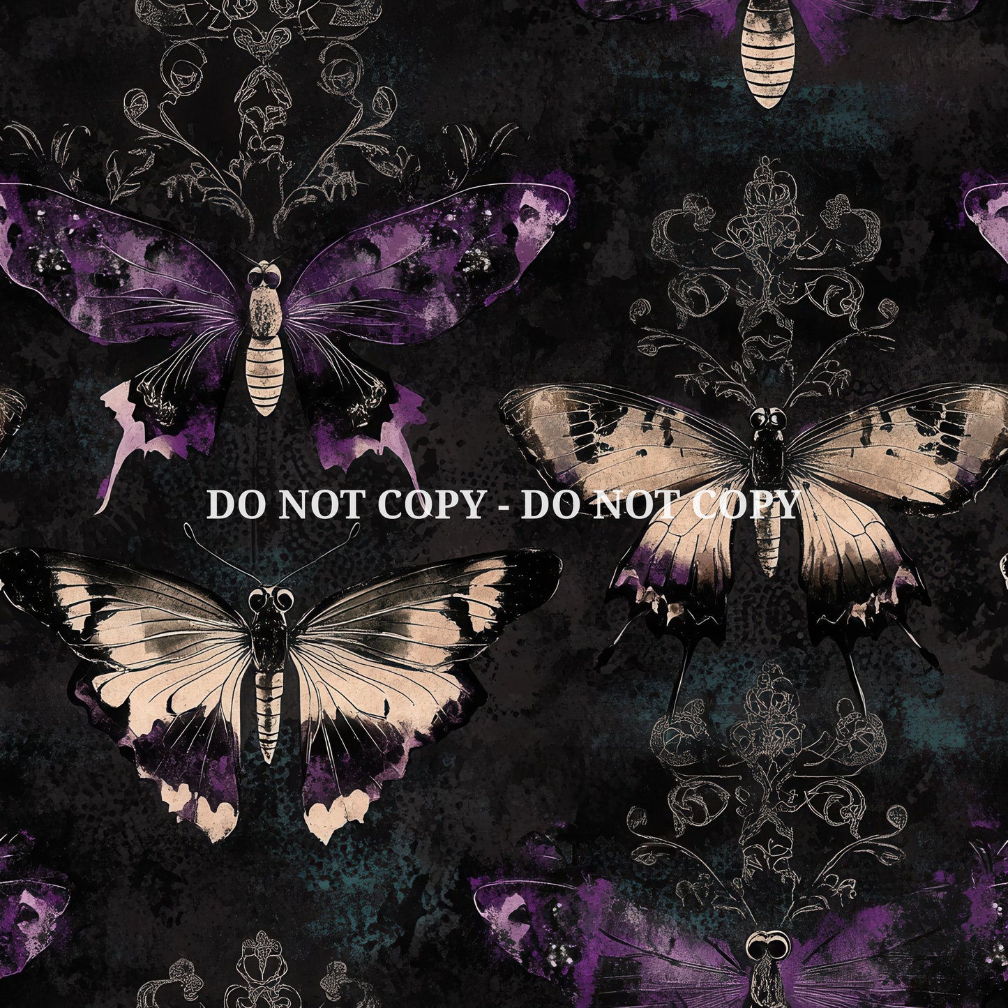 GRUNGE NOIR BUTTERFLIES - MULTIPLE VARIATIONS