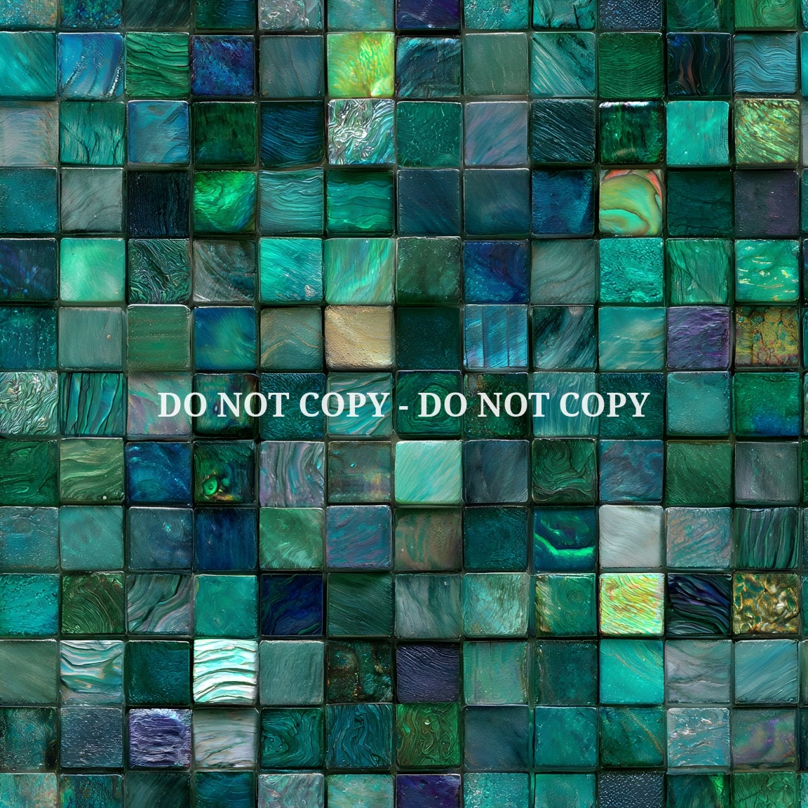 IRIDESCENT MOSAIC TILES - MULTIPLE VARIATIONS