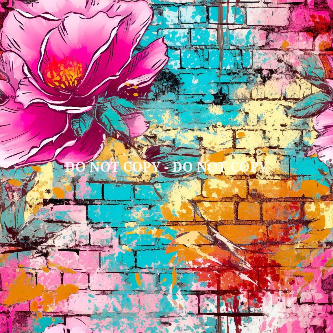 GRAFFTI FLORAL VINYL - MULTIPLE VARIATIONS
