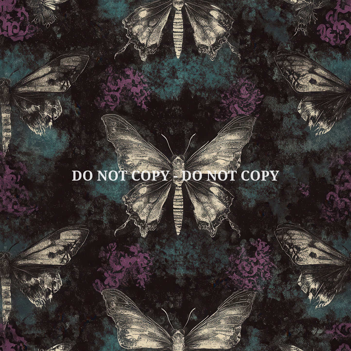 GRUNGE NOIR BUTTERFLIES - MULTIPLE VARIATIONS