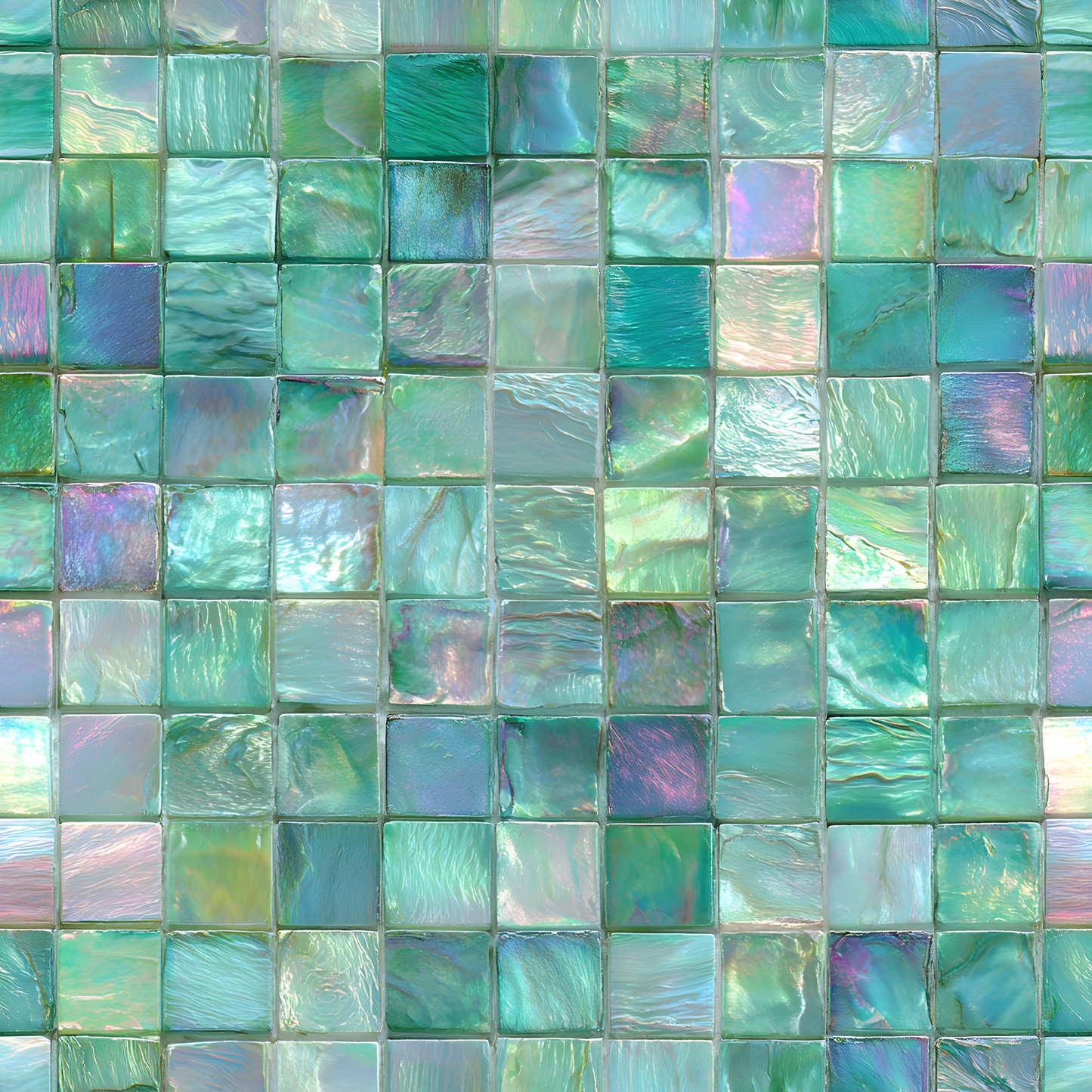 IRIDESCENT MOSAIC TILES - MULTIPLE VARIATIONS