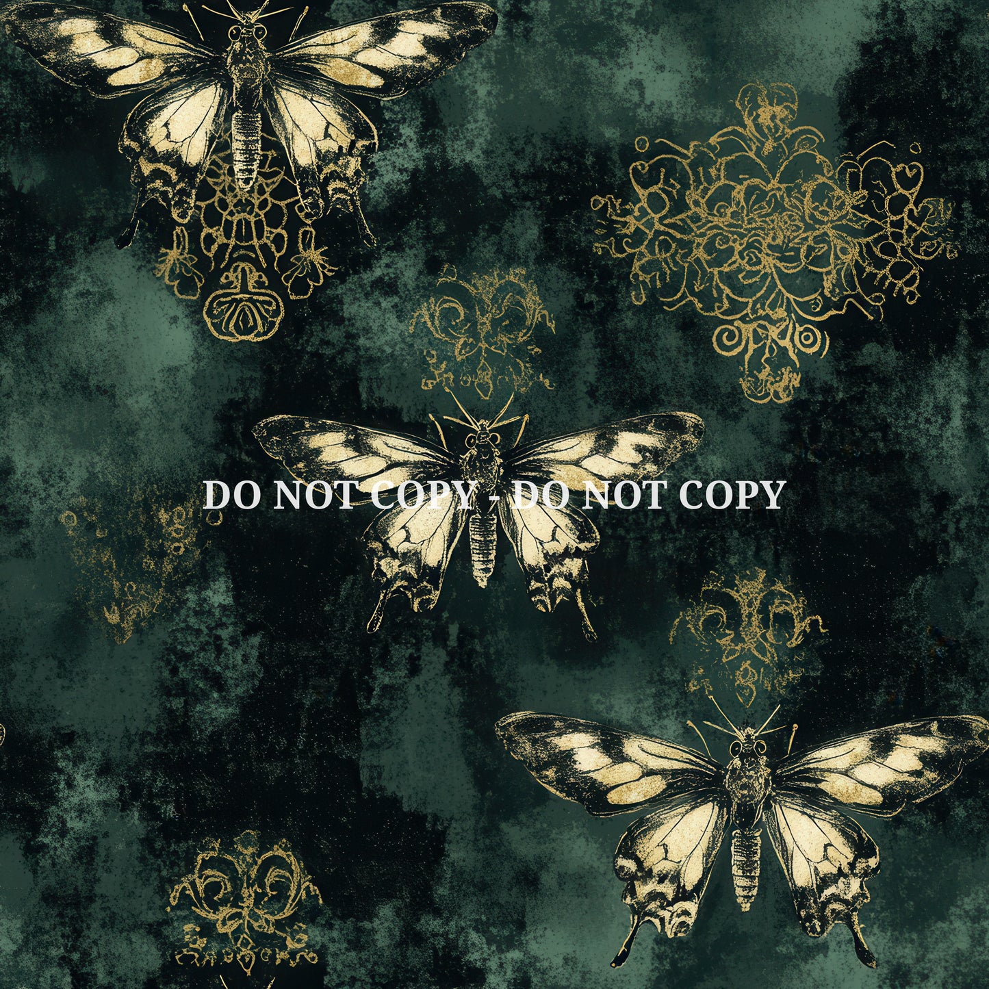 GRUNGE EMERLAND BUTTERFLIES - MULTIPLE VARIATIONS