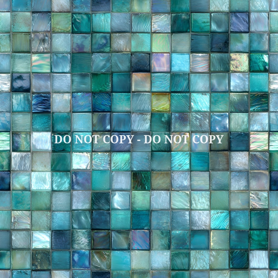 IRIDESCENT MOSAIC TILES - MULTIPLE VARIATIONS