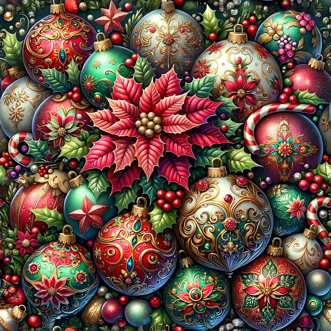 JEWELED ORNAMENTS - MULTIPLE VARIATIONS