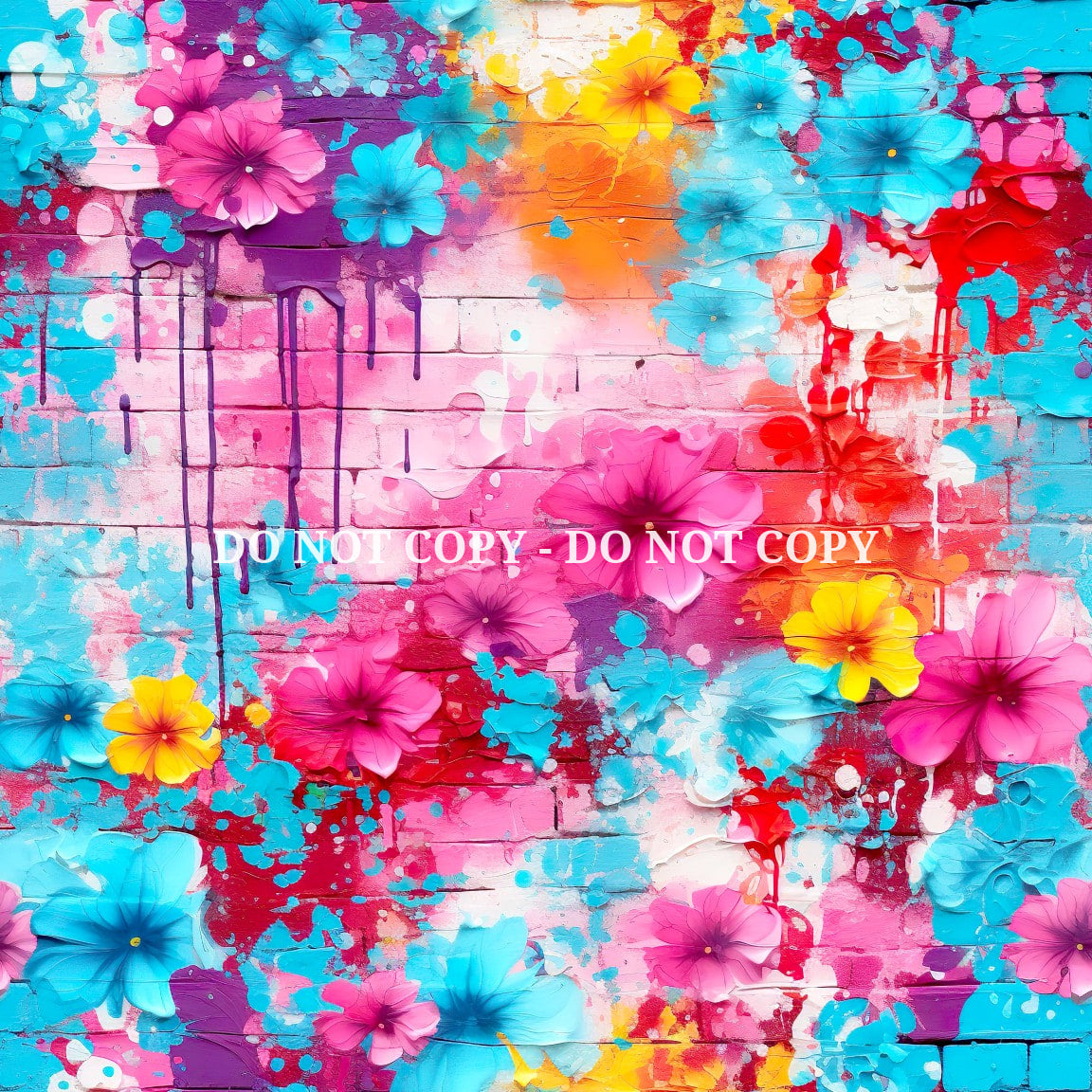 GRAFFTI FLORAL VINYL - MULTIPLE VARIATIONS