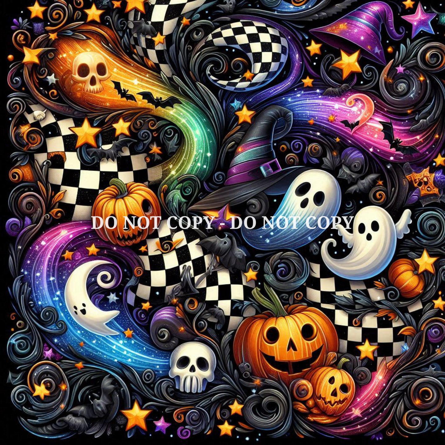 CHECKERBOARD HALLOWEEN - BRAVO - MULTIPLE VARIATIONS