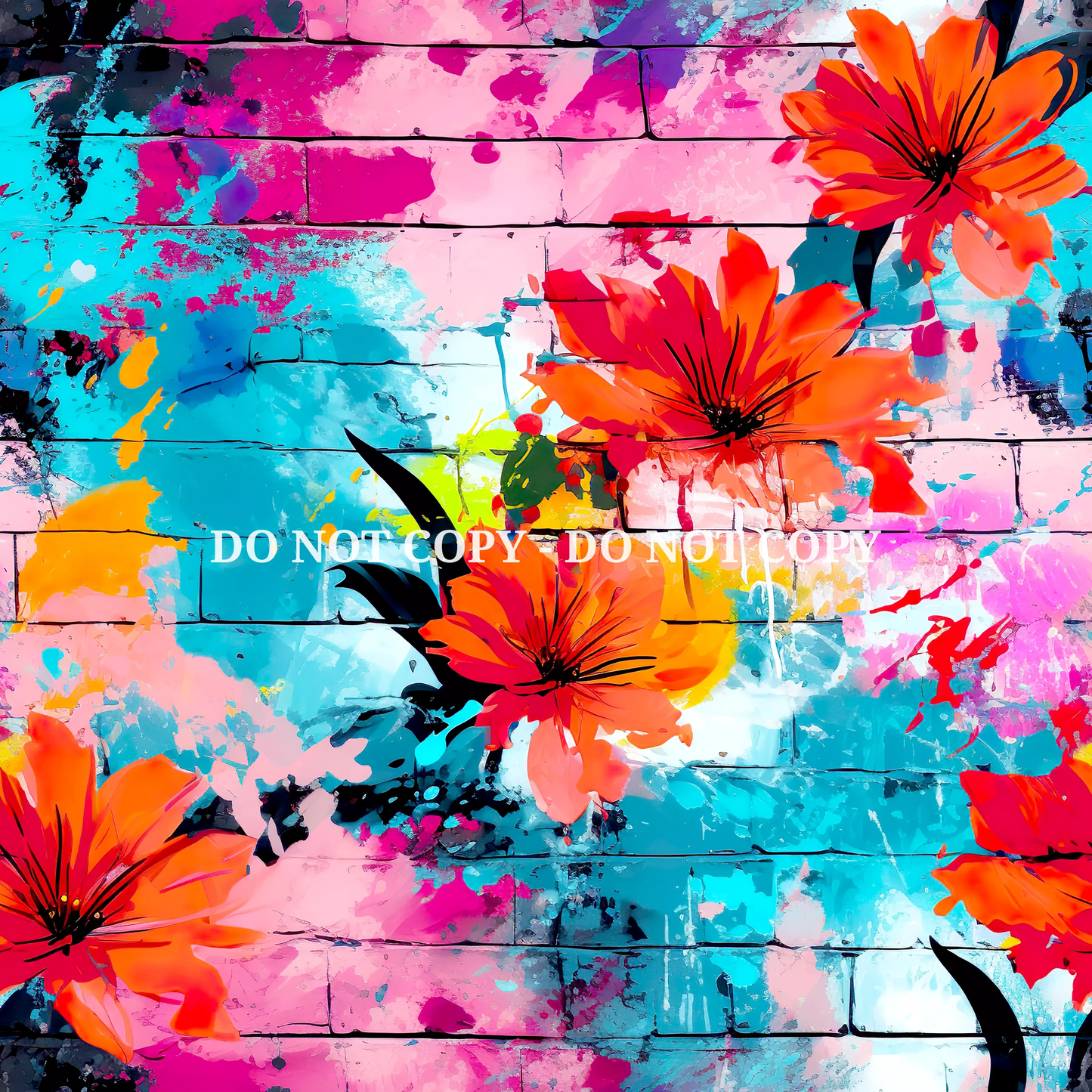 GRAFFTI FLORAL VINYL - MULTIPLE VARIATIONS