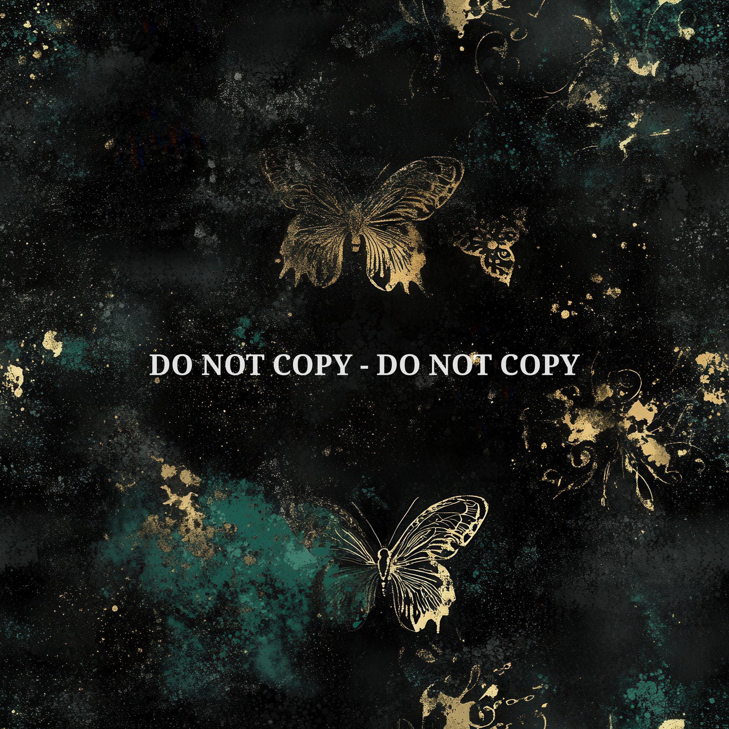 GRUNGE EMERLAND BUTTERFLIES - MULTIPLE VARIATIONS