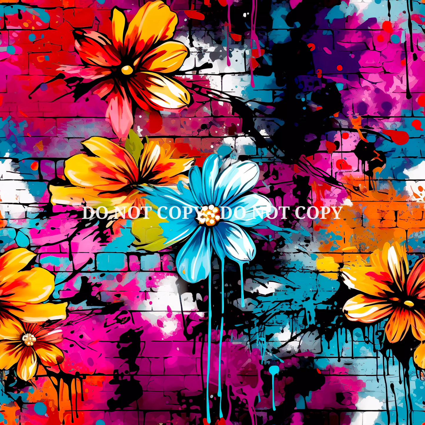 GRAFFTI FLORAL VINYL - MULTIPLE VARIATIONS