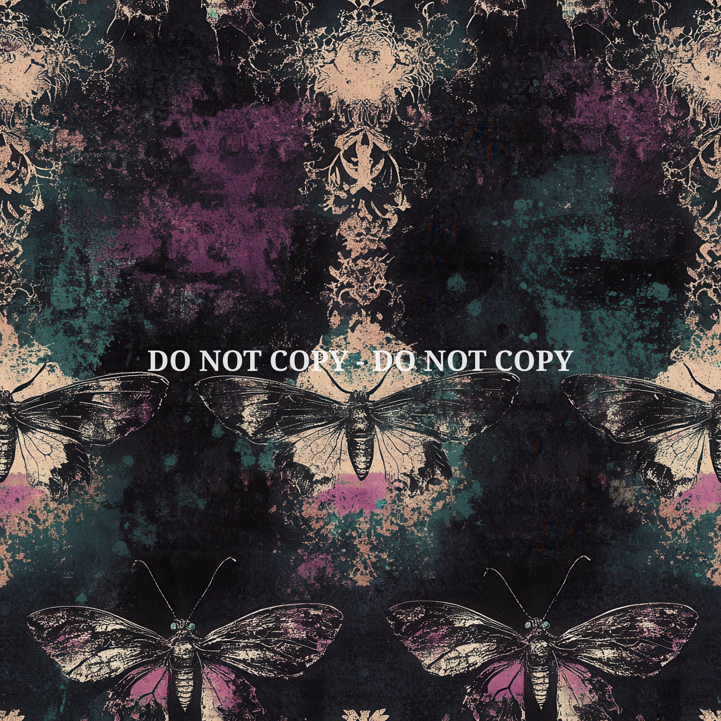 GRUNGE NOIR BUTTERFLIES - MULTIPLE VARIATIONS