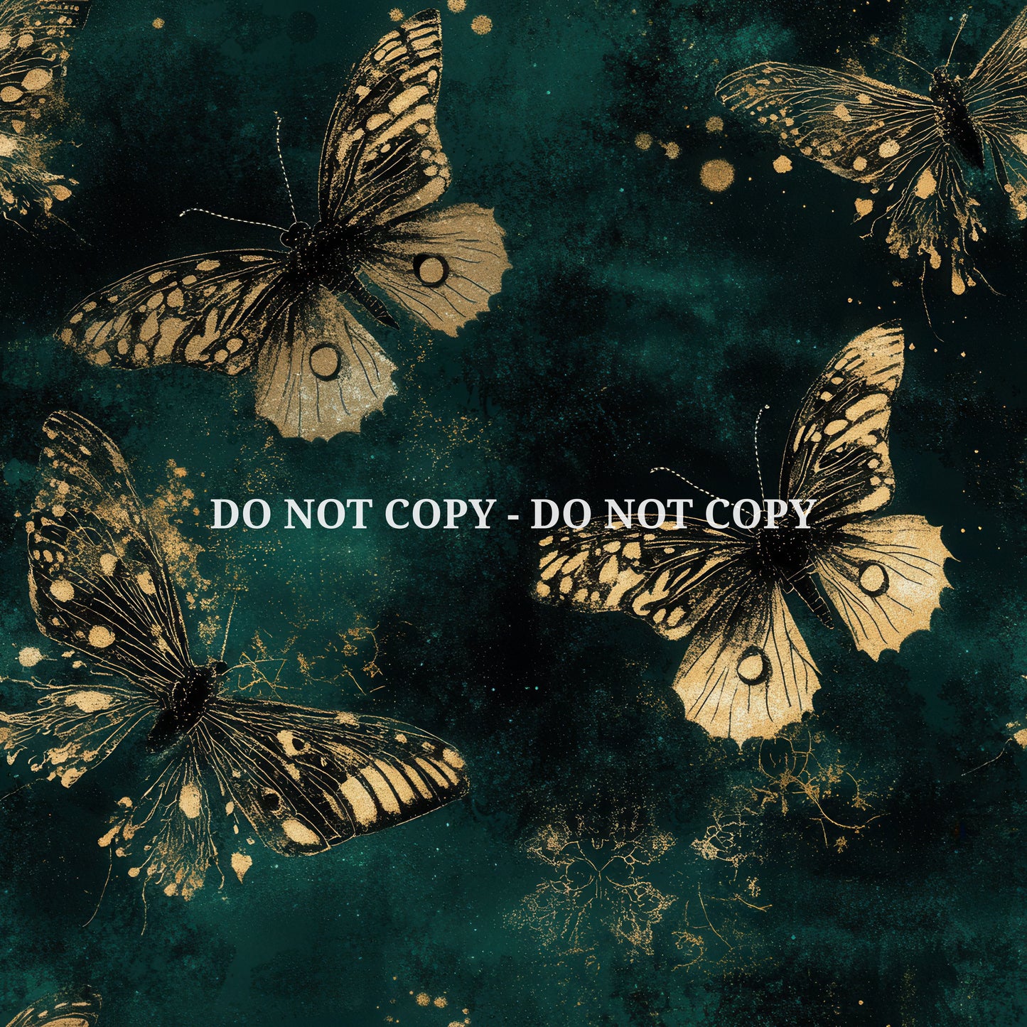 GRUNGE EMERLAND BUTTERFLIES - MULTIPLE VARIATIONS