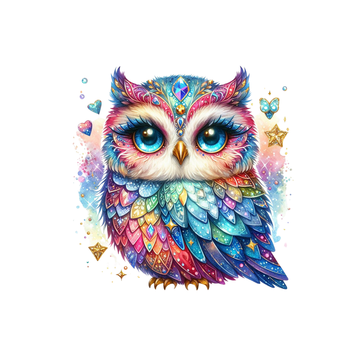 SPARKLING OWL - DECAL