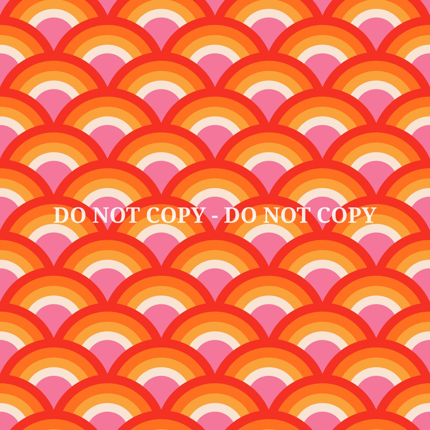 PINK AND ORANGE RETRO PATTERN VINYL - MULTIPLE VARIATIONS