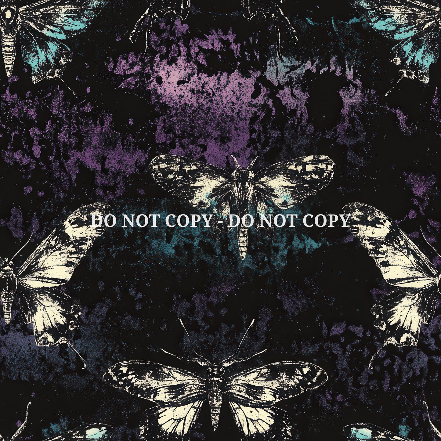 GRUNGE NOIR BUTTERFLIES - MULTIPLE VARIATIONS