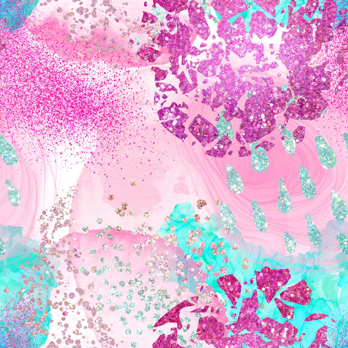 PINK AND MINT ABSTRACT - MULTIPLE VARIATIONS