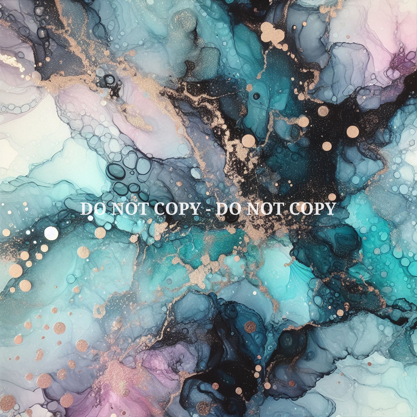 TURQUOISE PURPLE ALCOHOL INK - MULTIPLE VARIATIONS