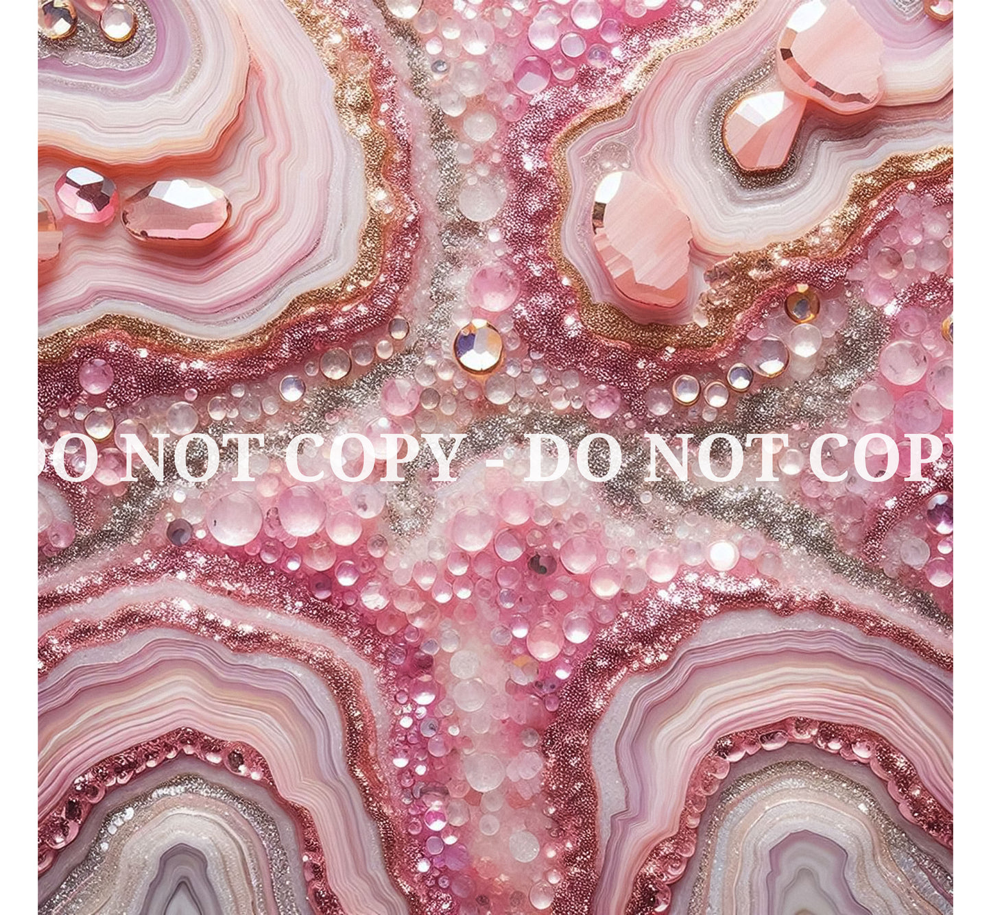 JEWELED PINK AGATE PATTERN VINYL - MULTIPLE VARIATIONS