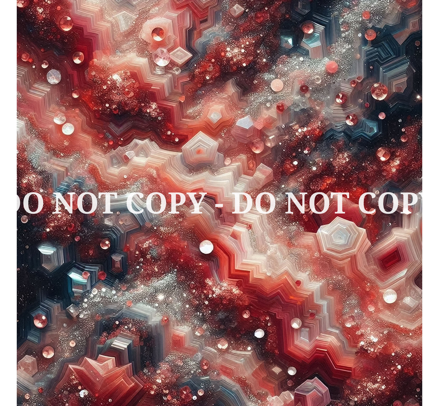 JEWELED RED AGATE PATTERN VINYL - MULTIPLE VARIATIONS