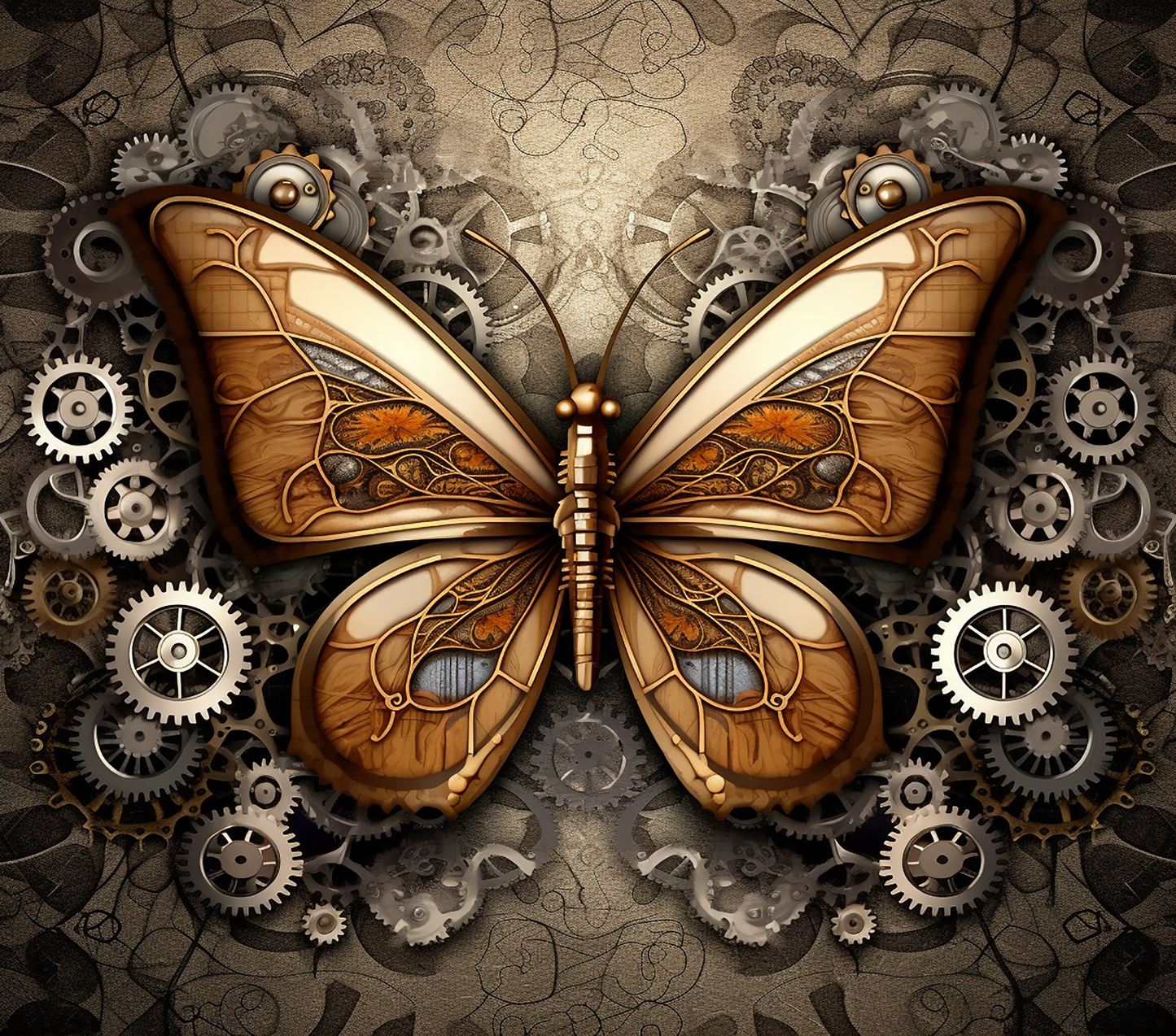 3D BUTTERFLY STEAMPUNK