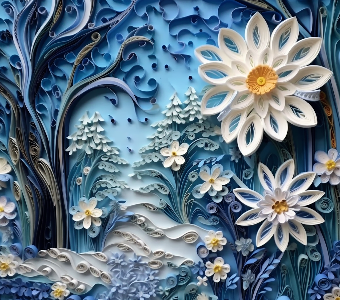 3D WINTER FOREST