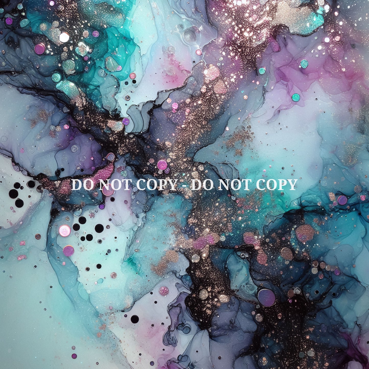 TURQUOISE PURPLE ALCOHOL INK - MULTIPLE VARIATIONS