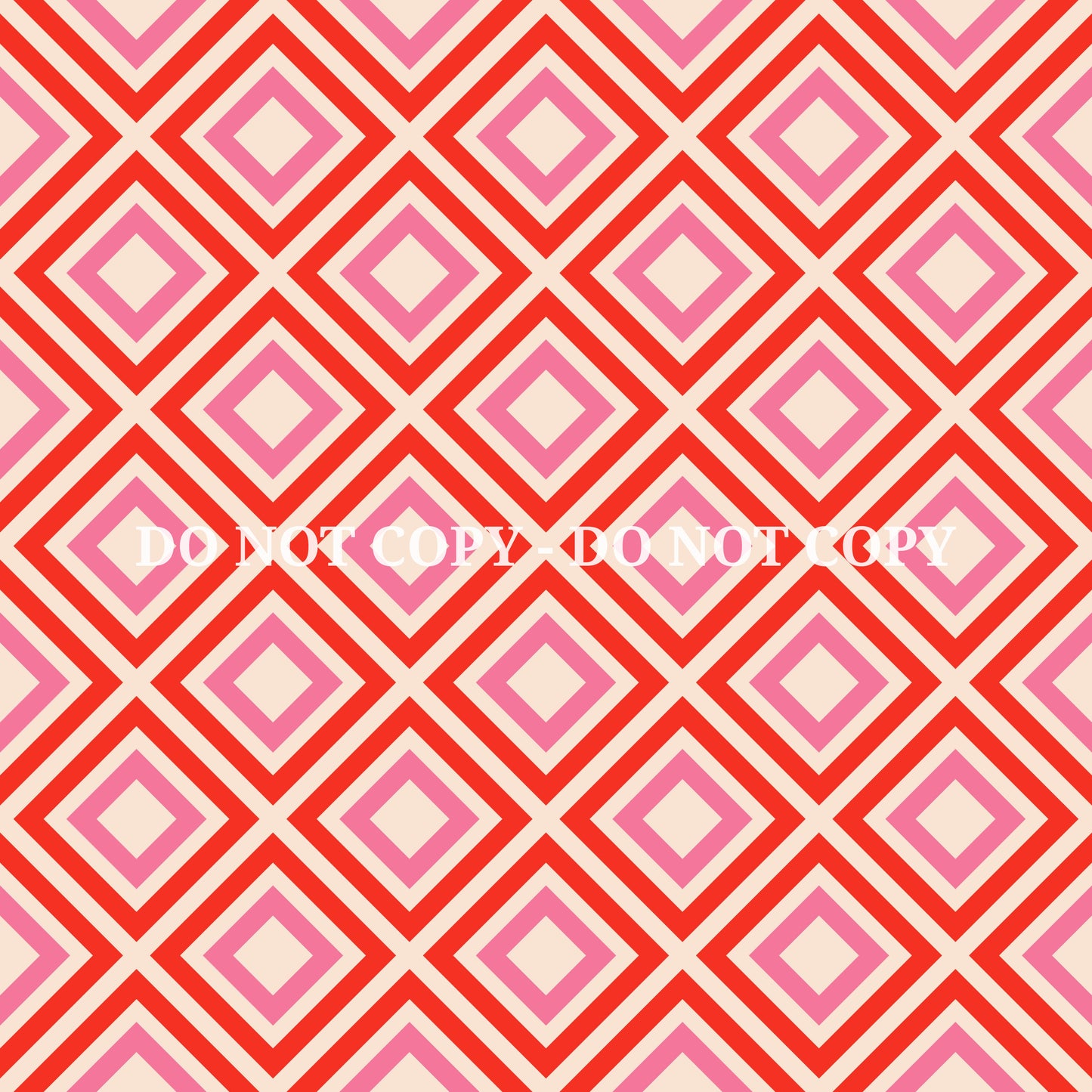 PINK AND ORANGE RETRO PATTERN VINYL - MULTIPLE VARIATIONS
