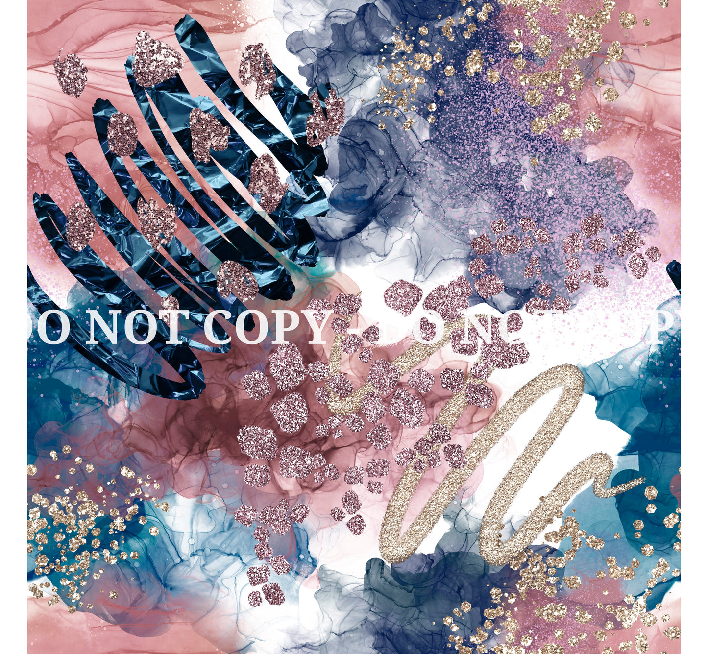 PINK AND NAVY SPARKLE PATTERN VINYL - MULTIPLE VARIATIONS