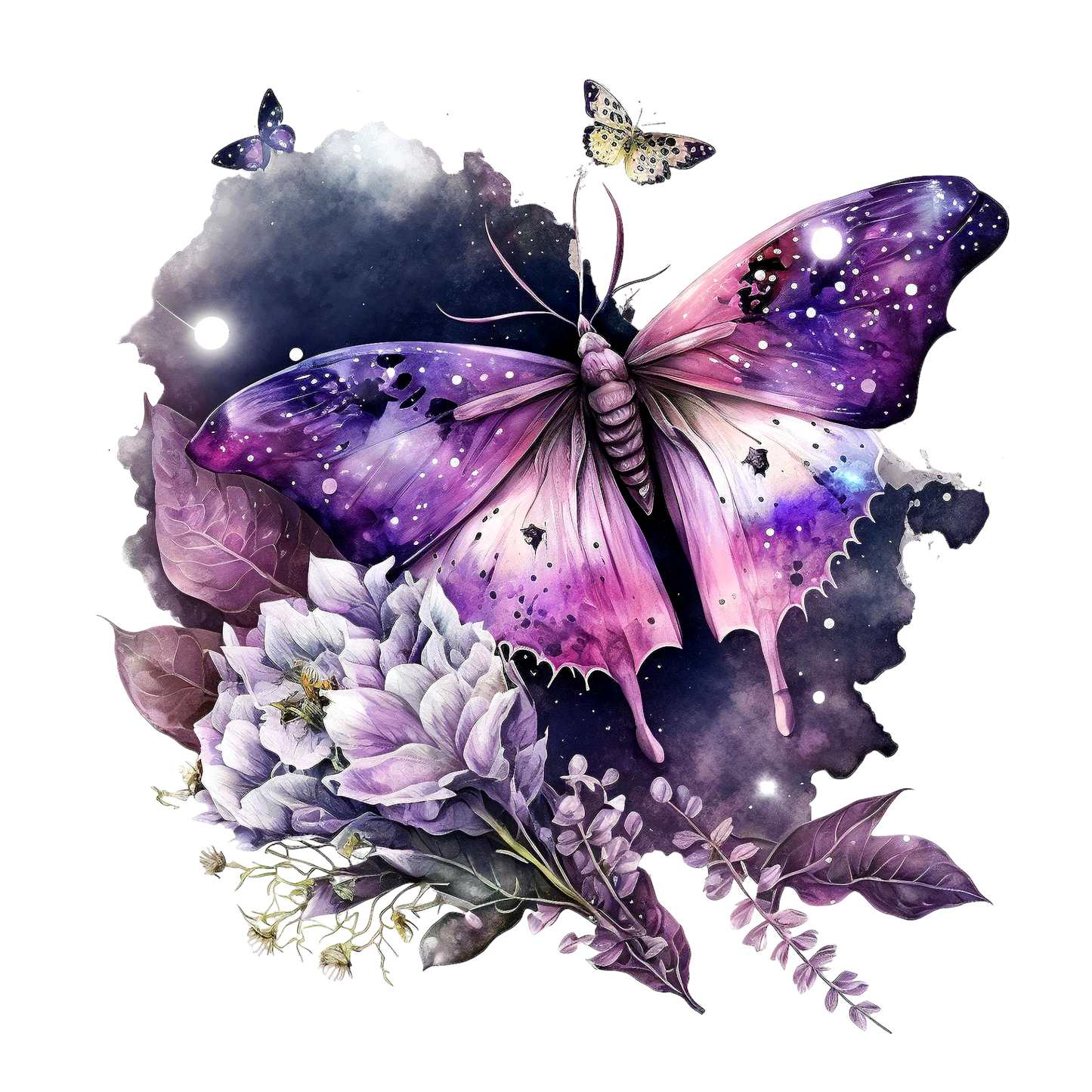 WATERCOLOR MOTHS - Decals