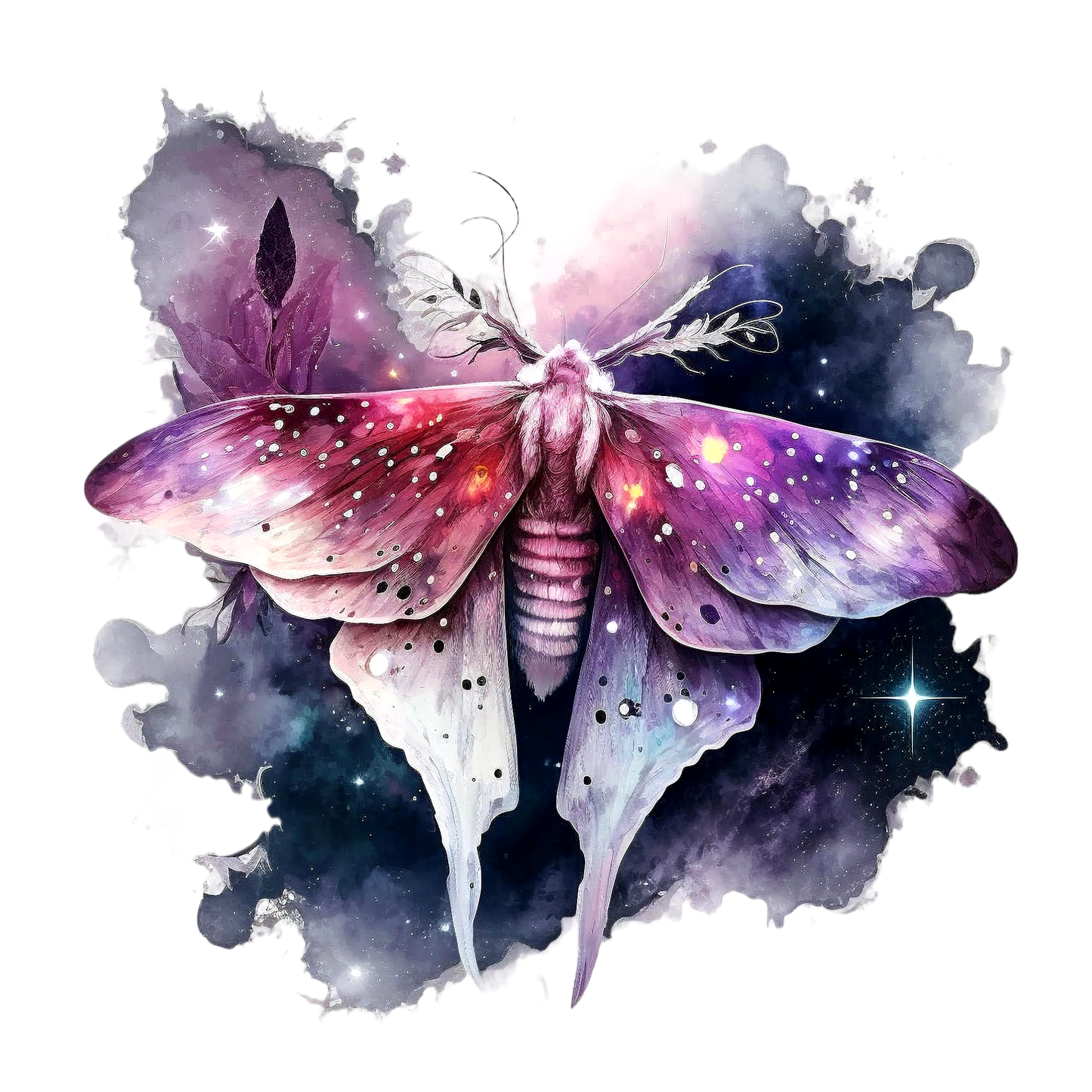 WATERCOLOR MOTHS - Decals