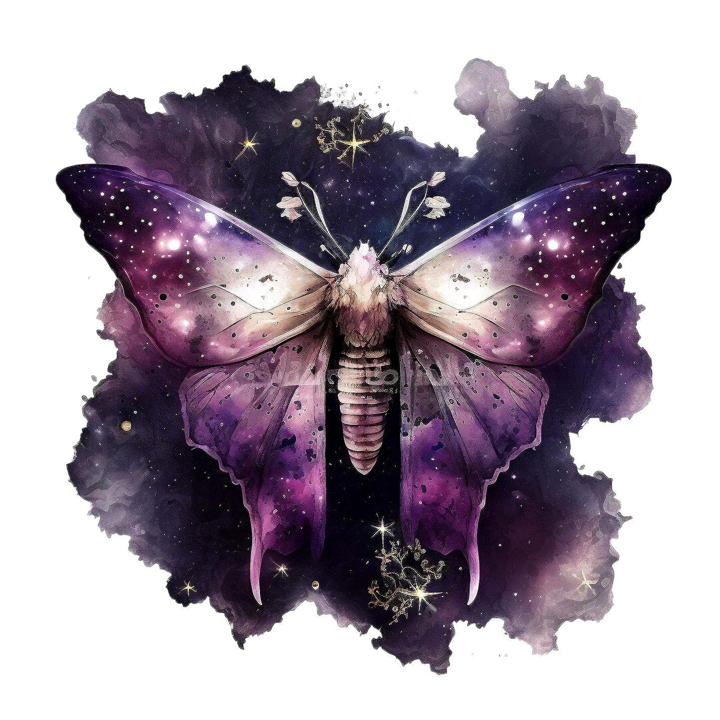 WATERCOLOR MOTHS - Decals