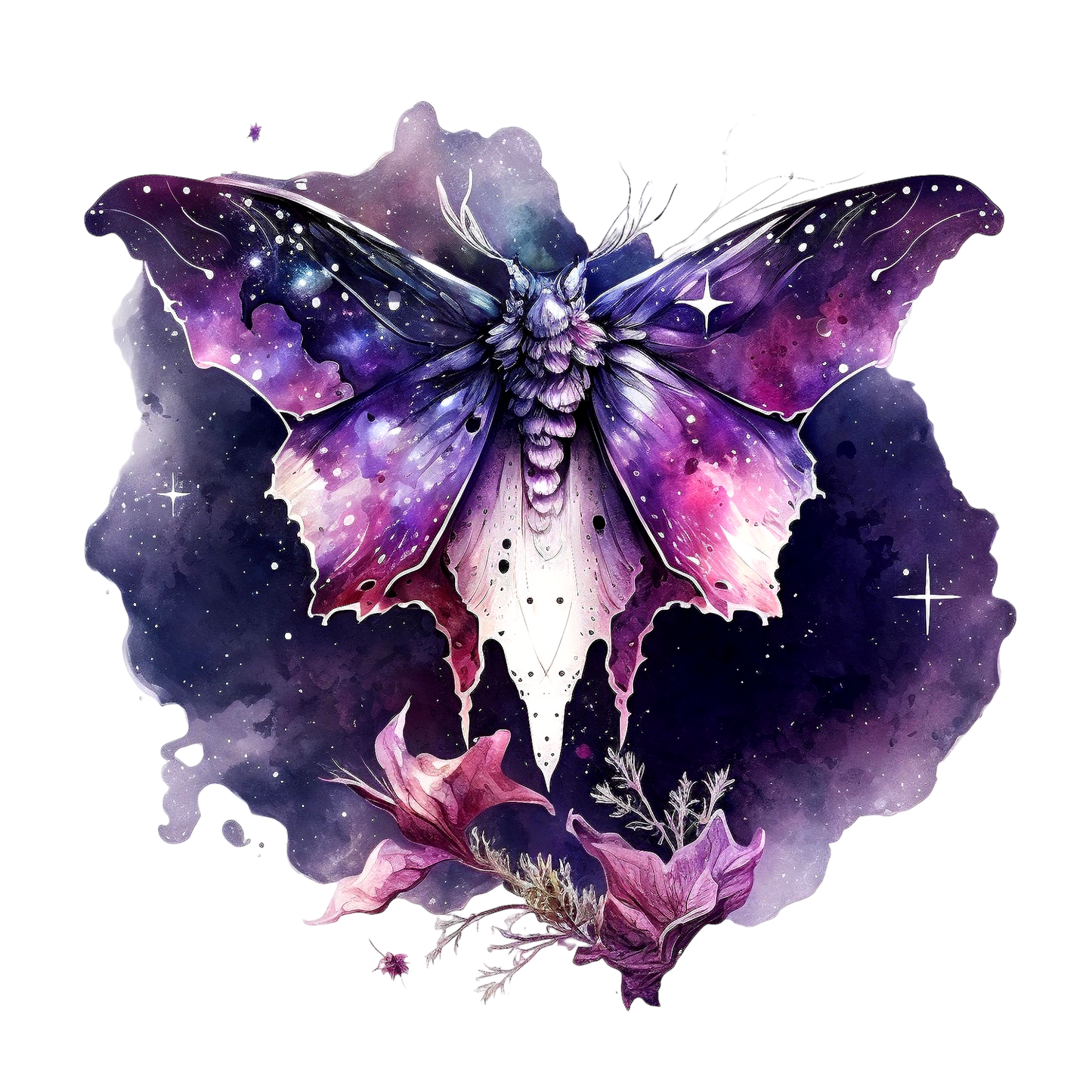 WATERCOLOR MOTHS - Decals