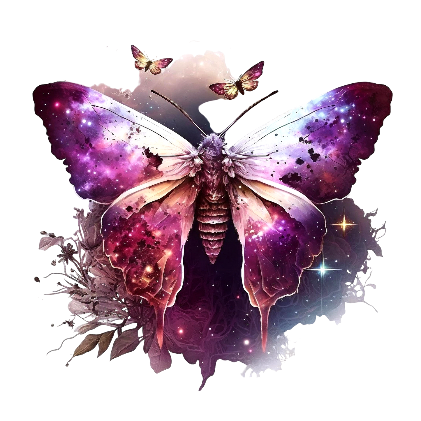 WATERCOLOR MOTHS - Decals