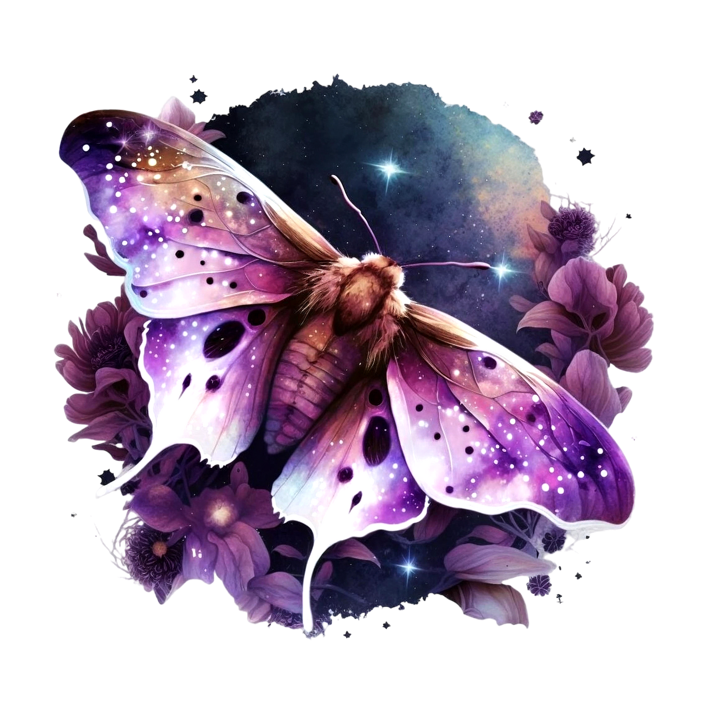 WATERCOLOR MOTHS - Decals