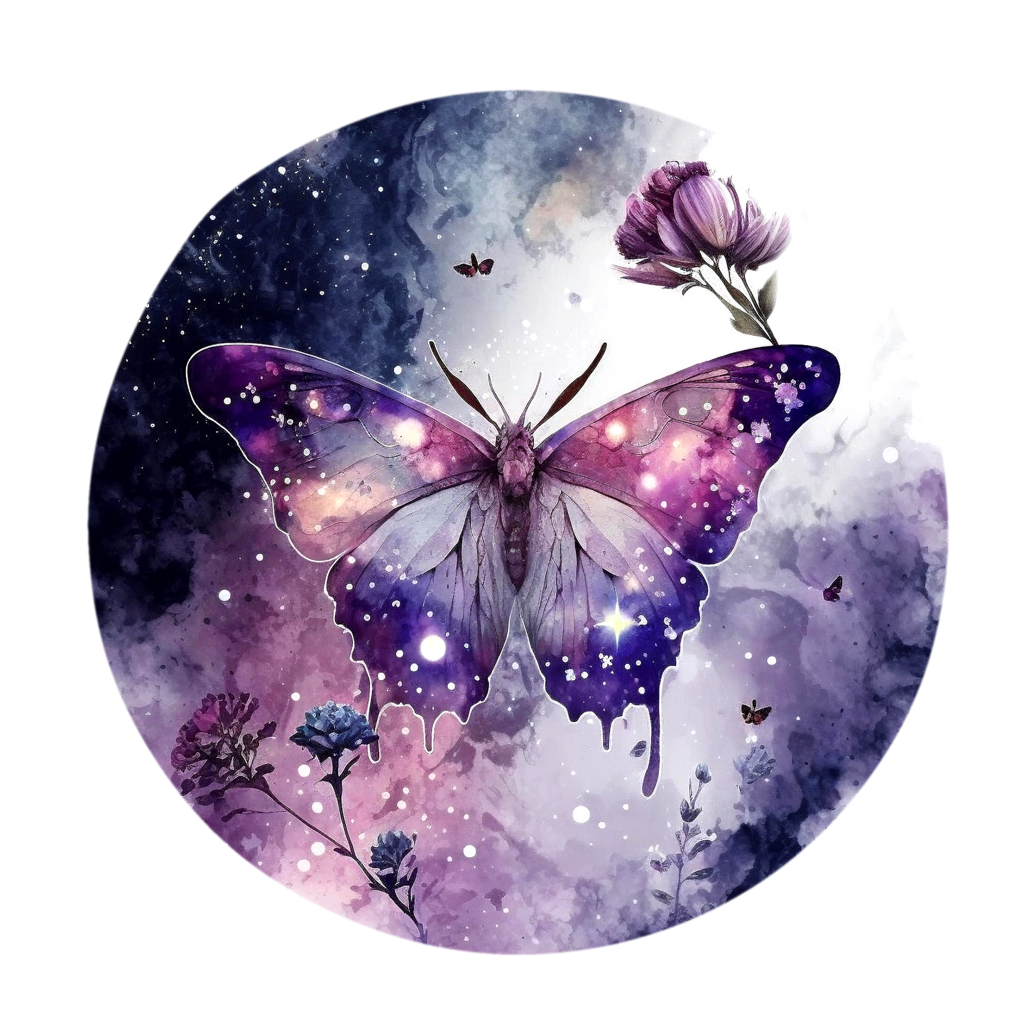 WATERCOLOR MOTHS - Decals