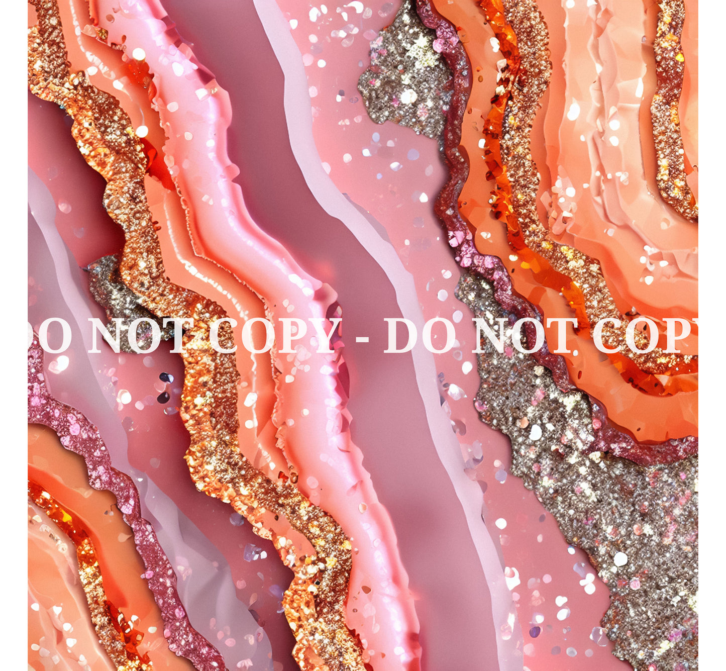 ORANGE AND PINK GLAM AGATE PATTERN VINYL - MULTIPLE VARIATIONS